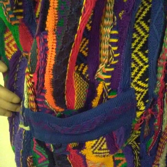 VINTAGE BNWOT COOGI JACKET LADIES/ MEN SZ. MED MULTI COLOR AUSTRALIA CRAZY AMAZ - Picture 11 of 11